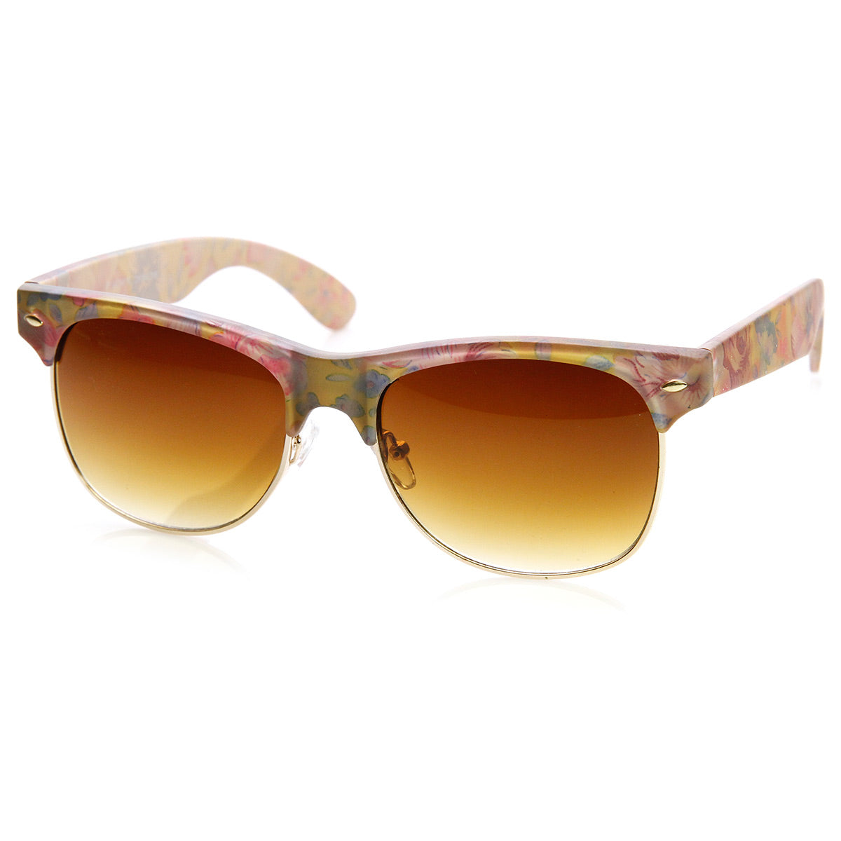 Blue-Pink-Floral Amber