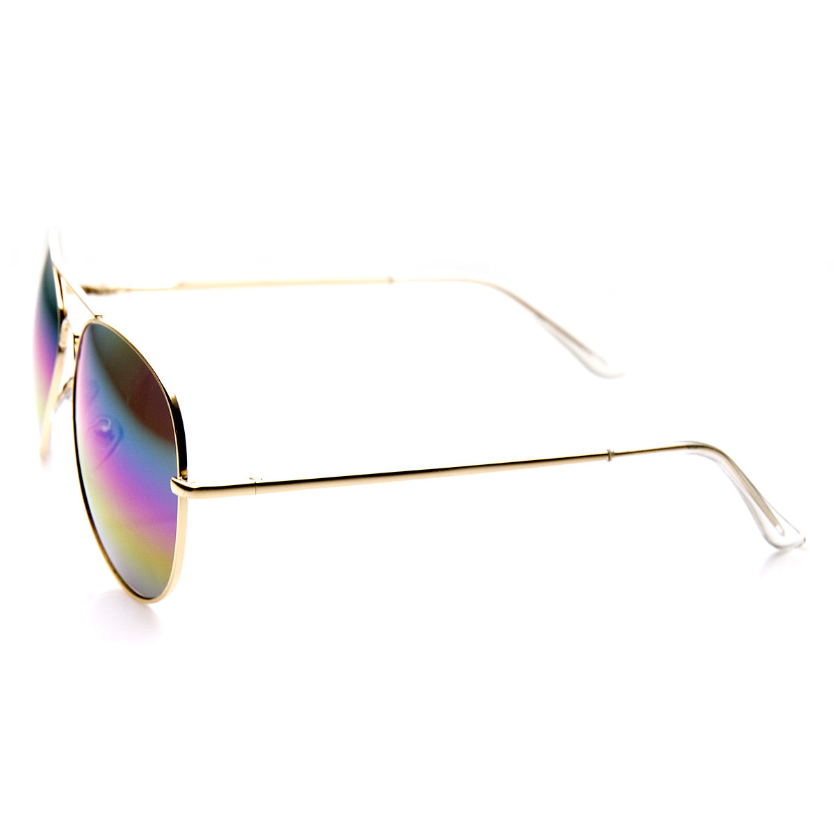 SOOLALA Womens Classic Thin Metal Rainbow Mirrored Lens Aviator Sunglasses  : Clothing, Shoes & Jewelry - Amazon.com