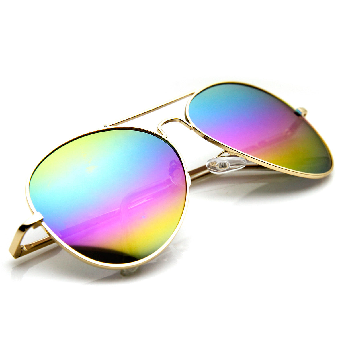 AVIATOR MINERAL FLASH LENSES Sunglasses in Bronze-Copper and Blue Rainbow -  RB3025 | Ray-Ban®