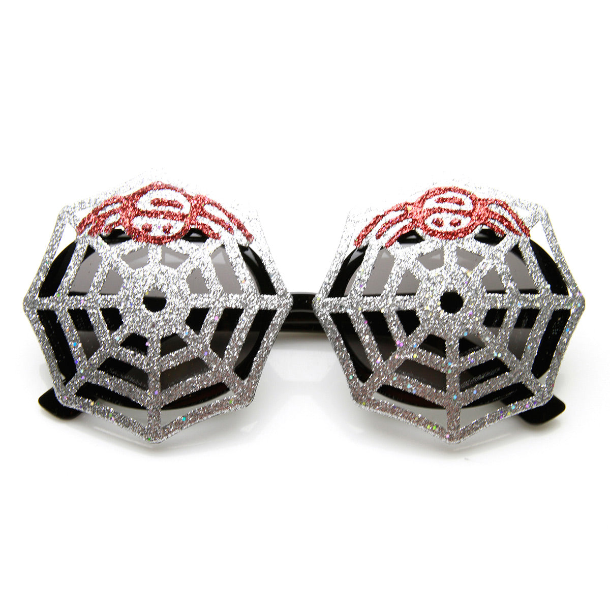 Large Spider Web Creepy Spider Halloween Costume Party Glasses