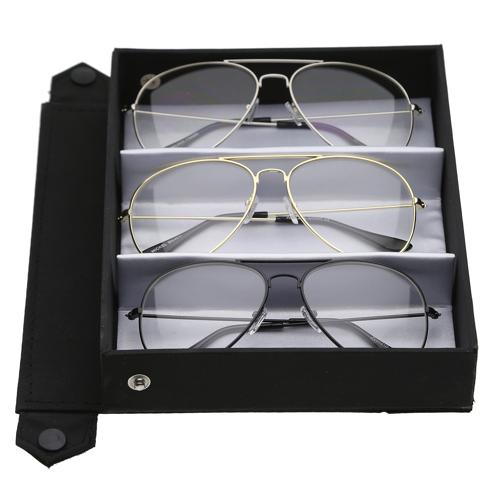 3-Pack Deluxe | Gld+Blk+Sil / Clear