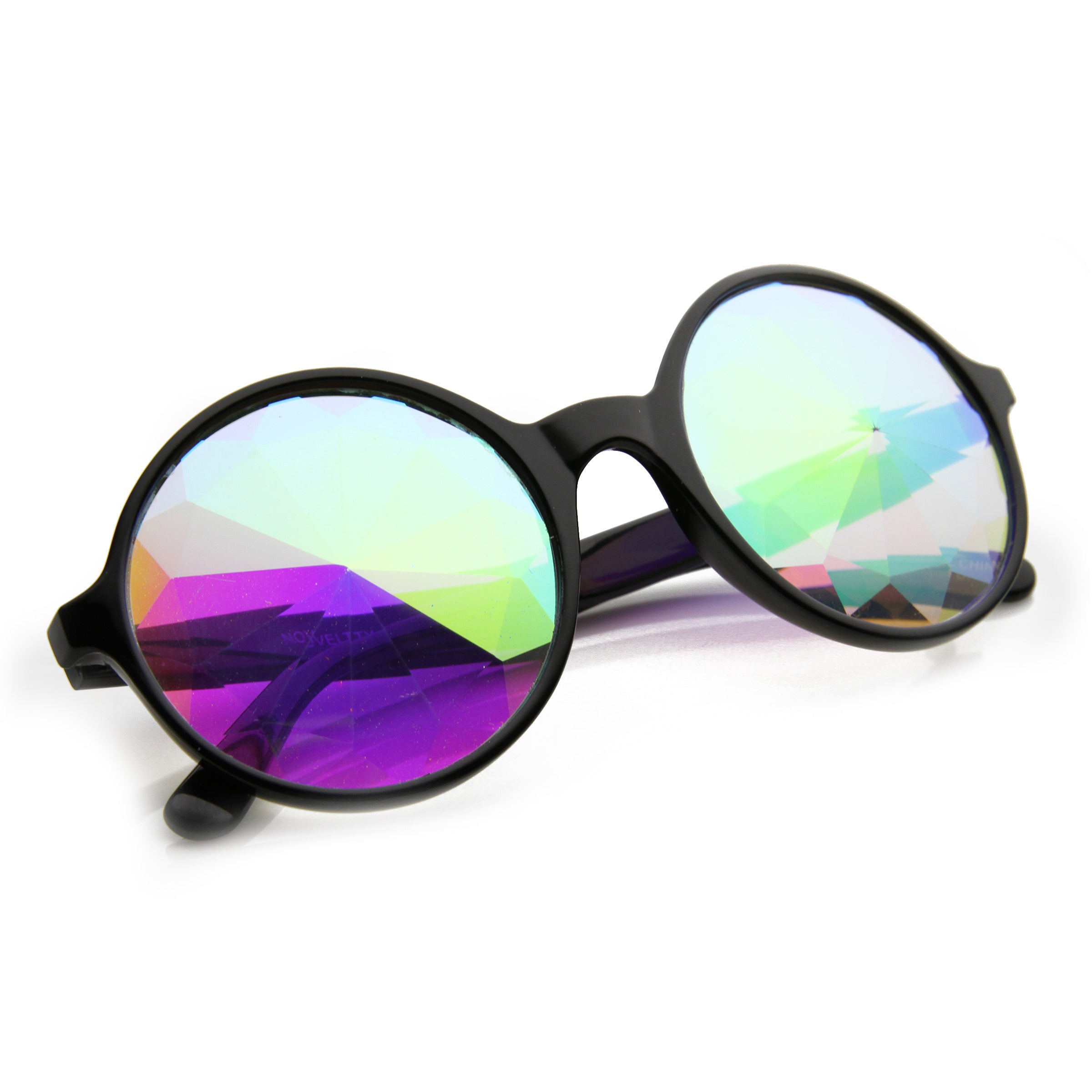 Black Kaleidoscope / Rainbow Lens