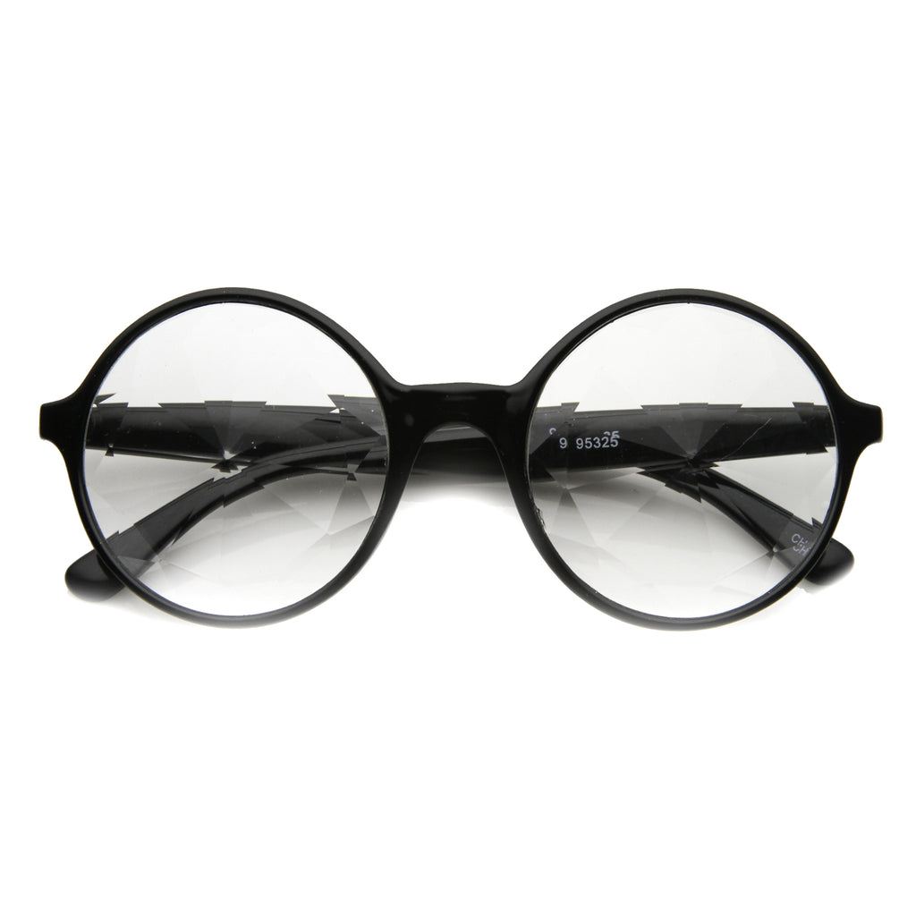 Black Kaleidoscope / Clear Lens