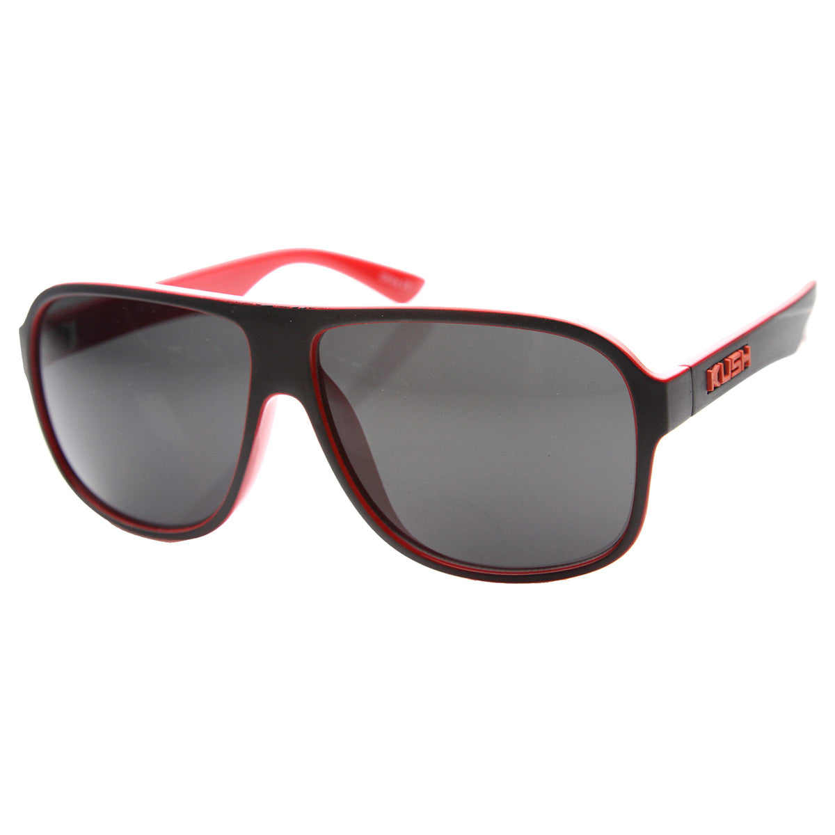 Mens Flat Top Plastic Neon Two-Toned Aviator Sunglasses - sunglass.la
