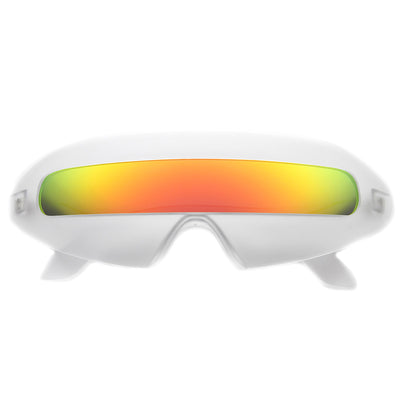 Buy 3 Pairs Retro Semi Rimless Sunglasses 80s 90s Zigzag Sunglasses Colored  Transparent Lens Rainbow Sunglasses for Men Women, Elegant Color, Medium at  Amazon.in