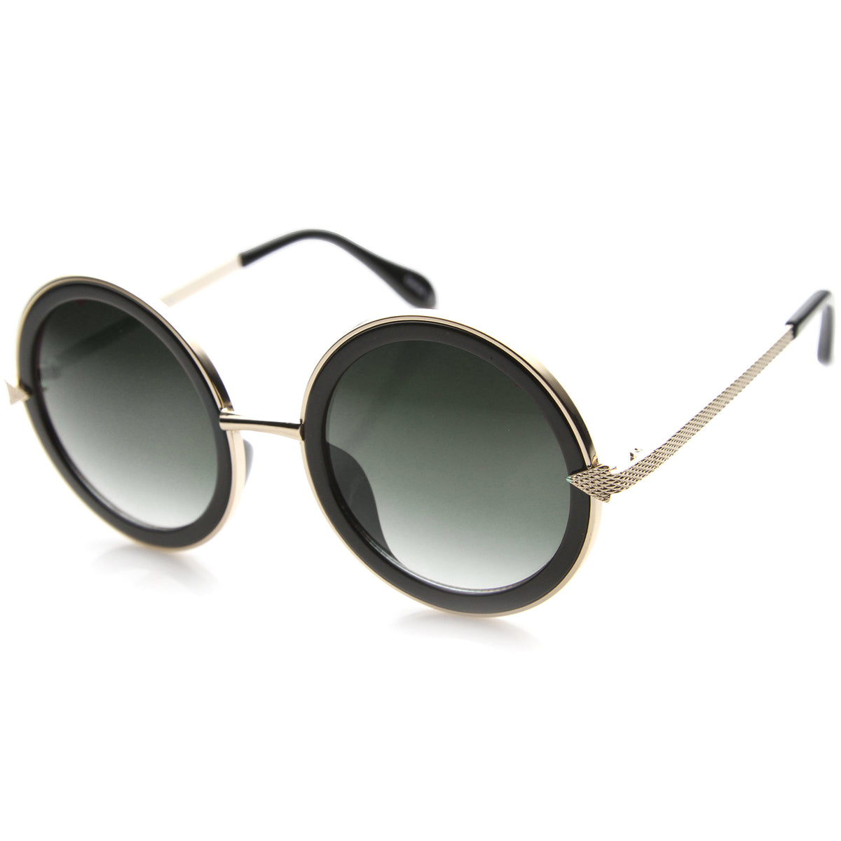Shiny Black-Gold / Lavender