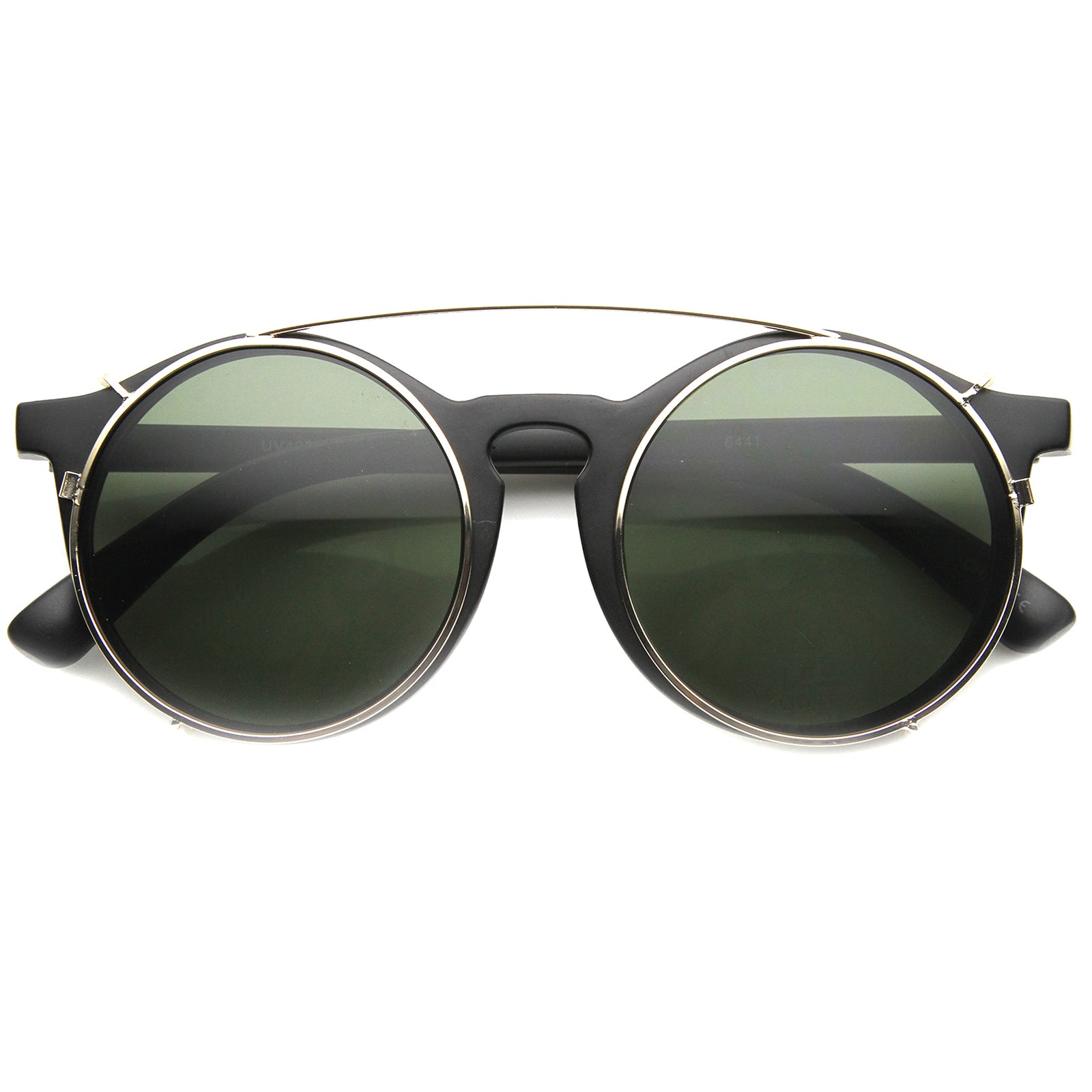 Matte Black-Gold / Green