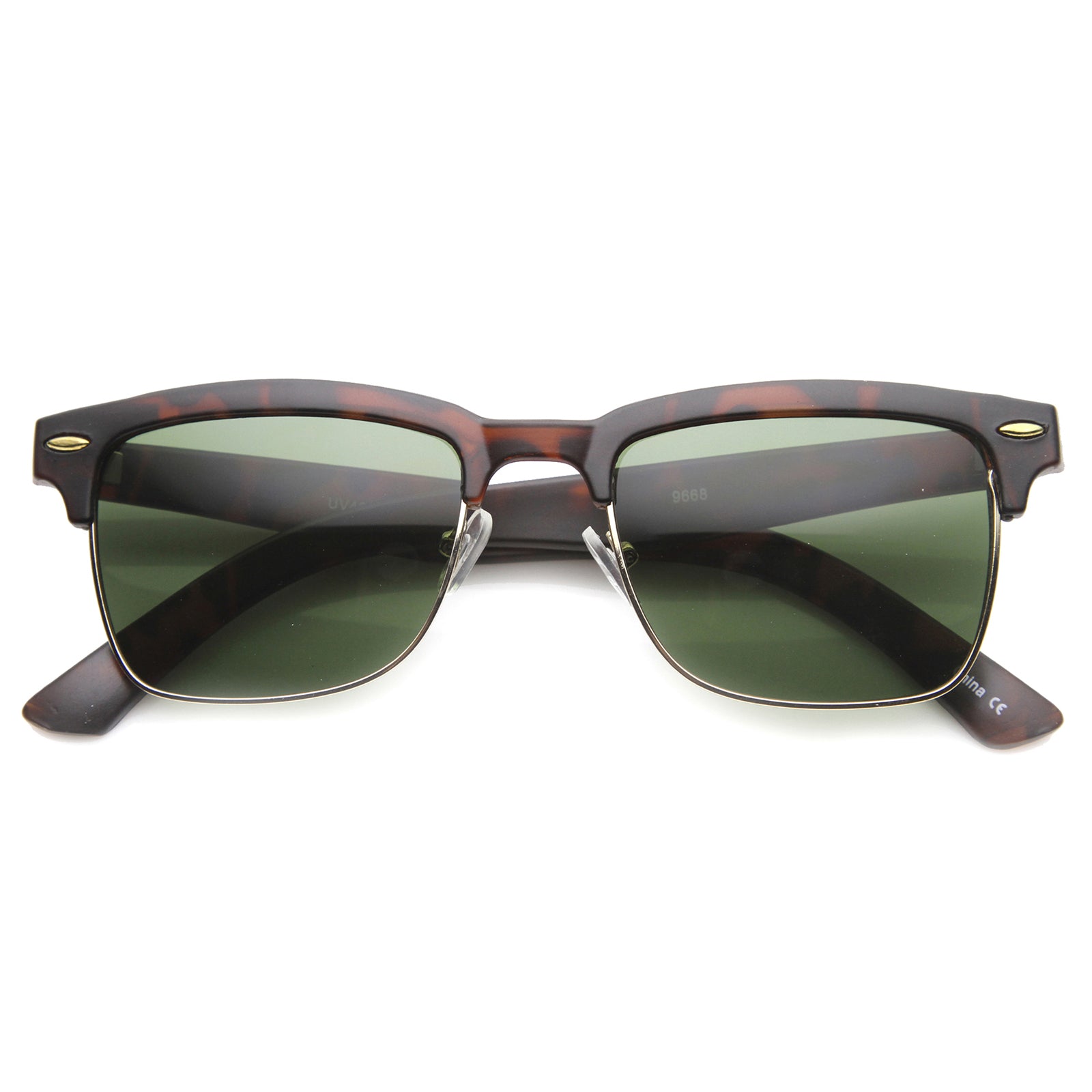Matte Tortoise-Gold / Green