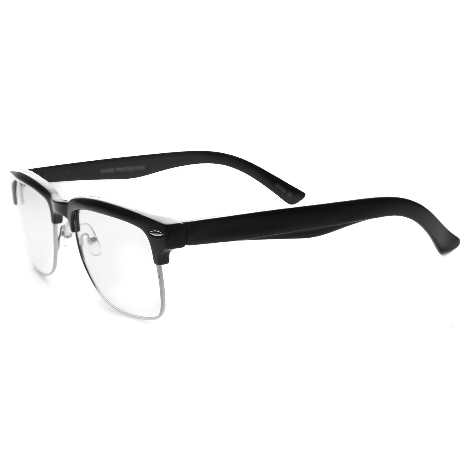 Shiny Black-Silver / Clear