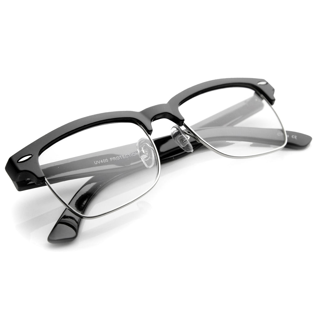 Shiny Black-Silver / Clear
