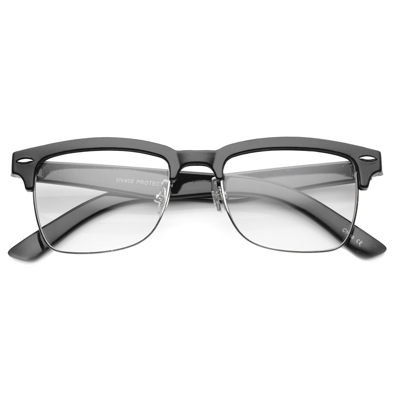 Shiny Black-Silver / Clear