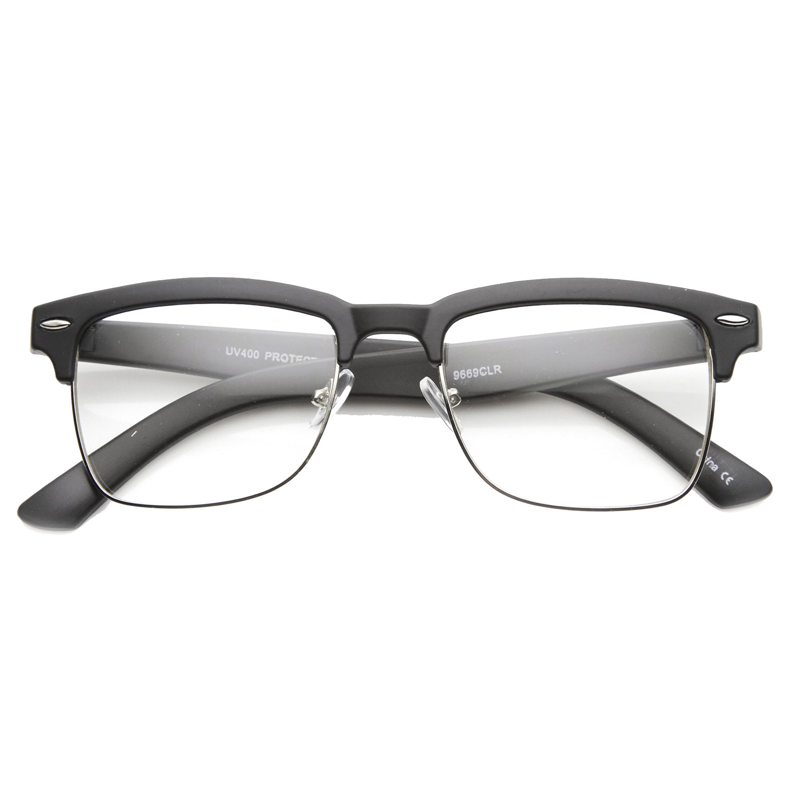 Black fashion horn rimmed glasses