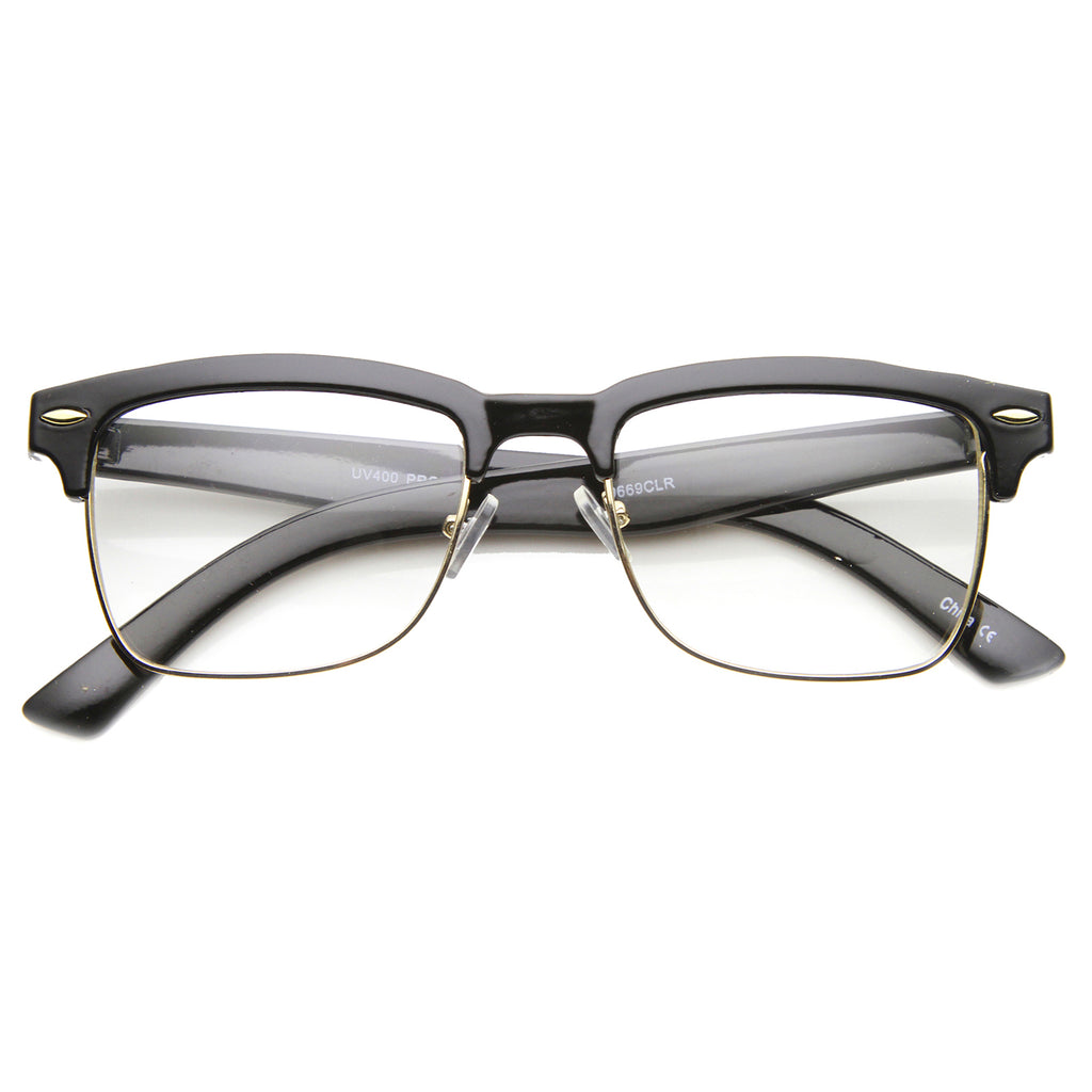 Shiny Black-Gold / Clear