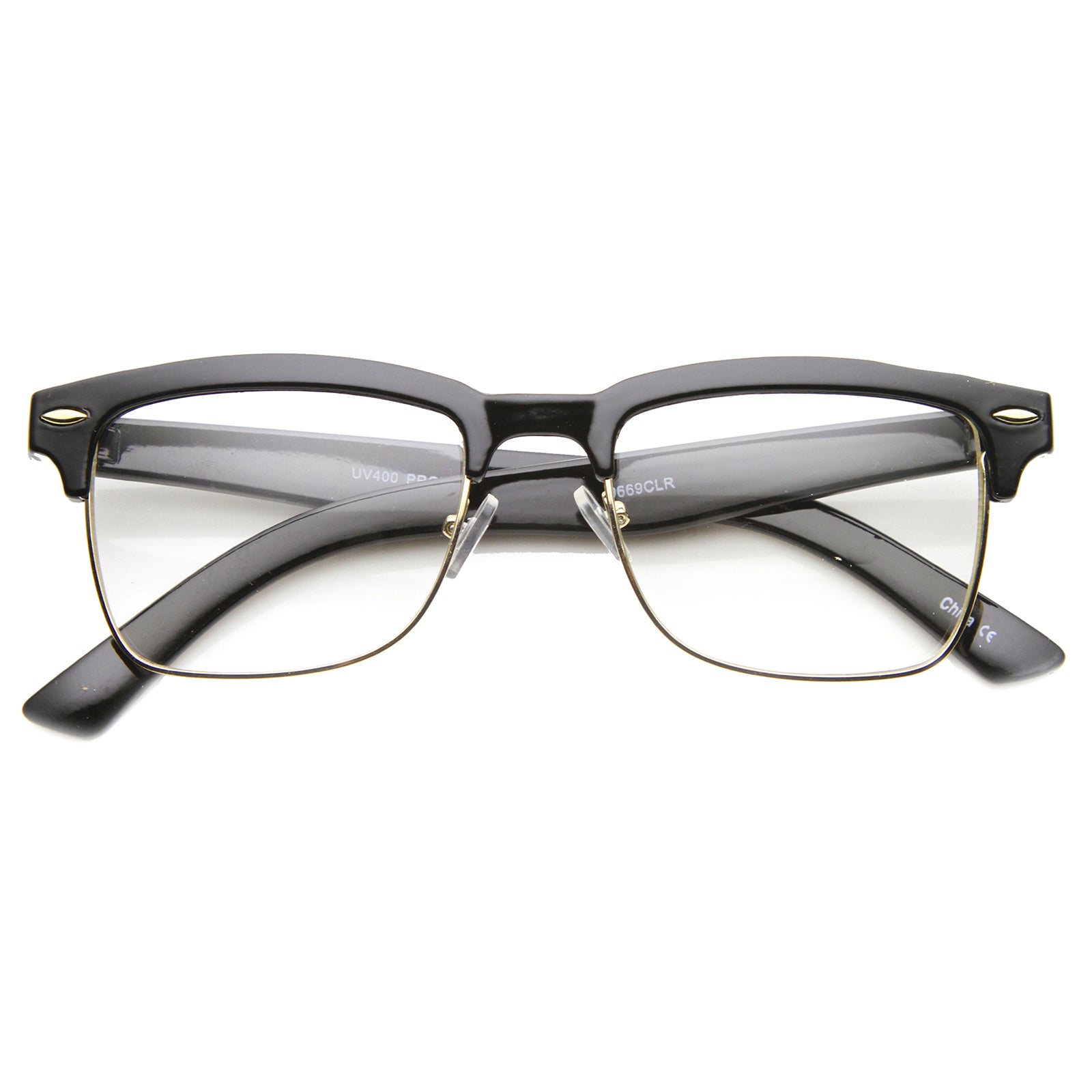 Shiny Black-Gold / Clear