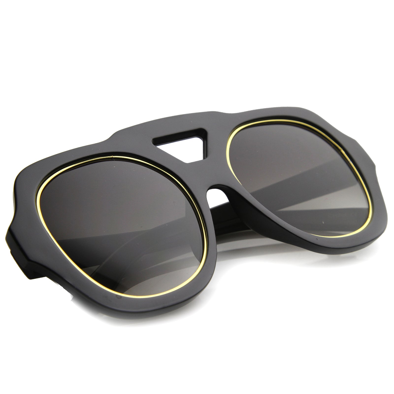 Matte Black-Gold / Lavender