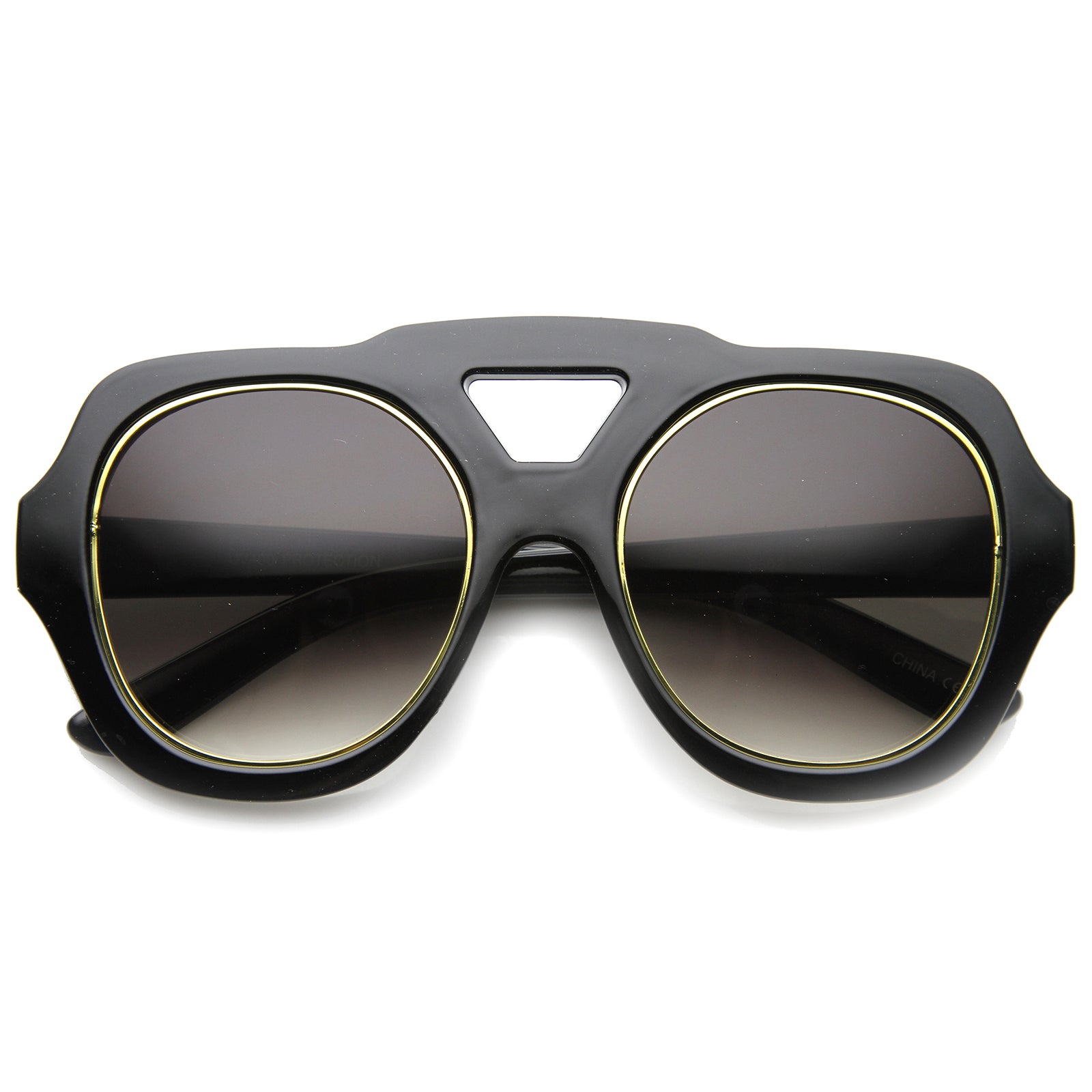 Shiny Black-Gold / Lavender