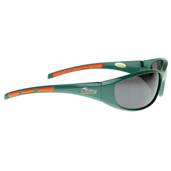 Officially Licensed NFL Football Miami Dolphins Sports Wrap Sunglasses