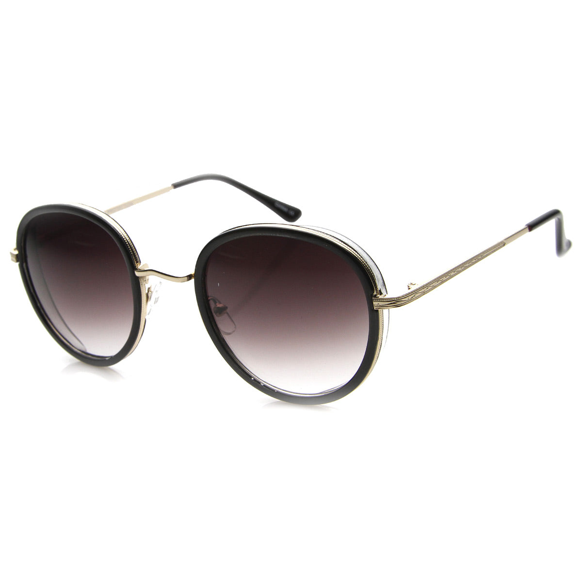 Shiny Black-Gold / Lavender