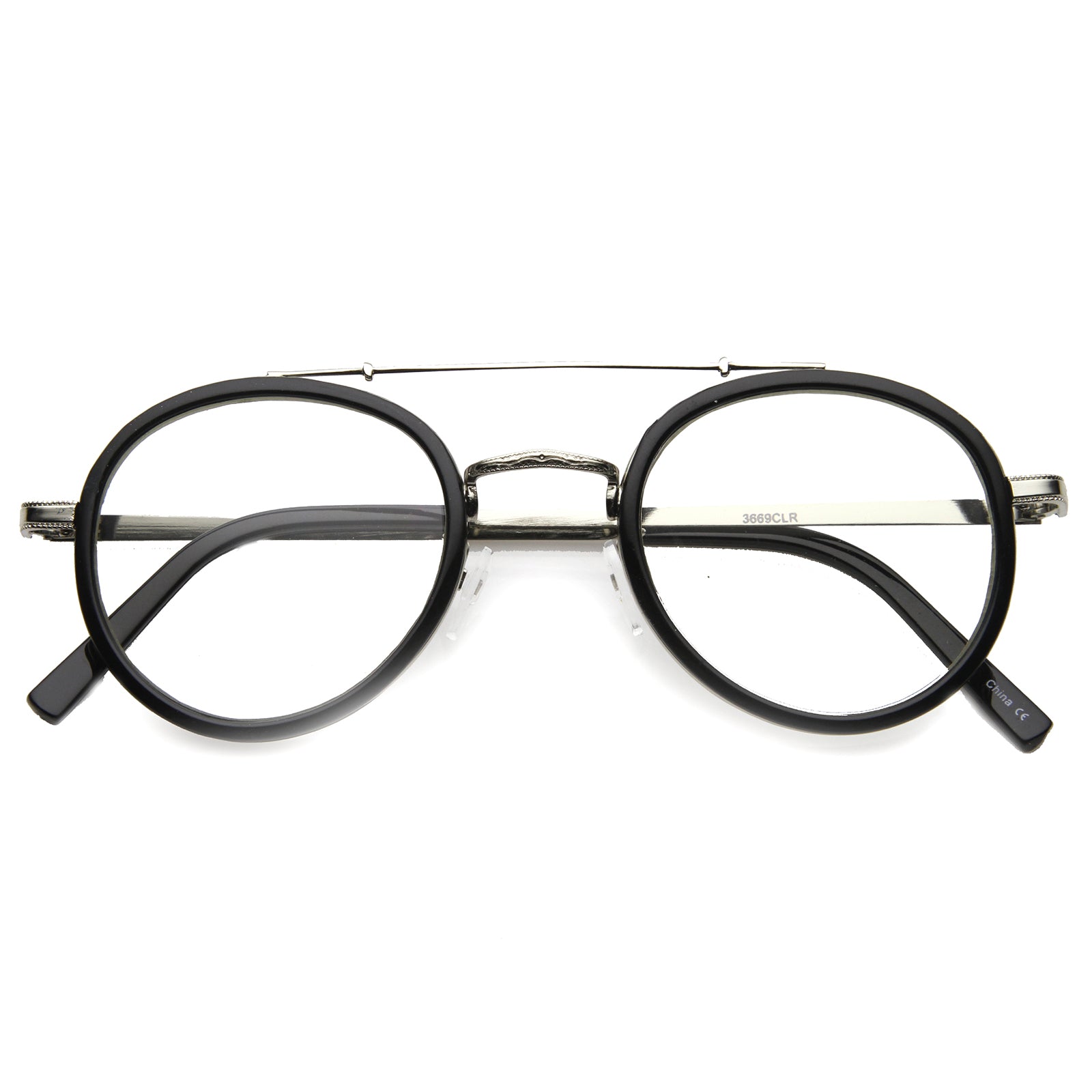 Black-Silver / Clear