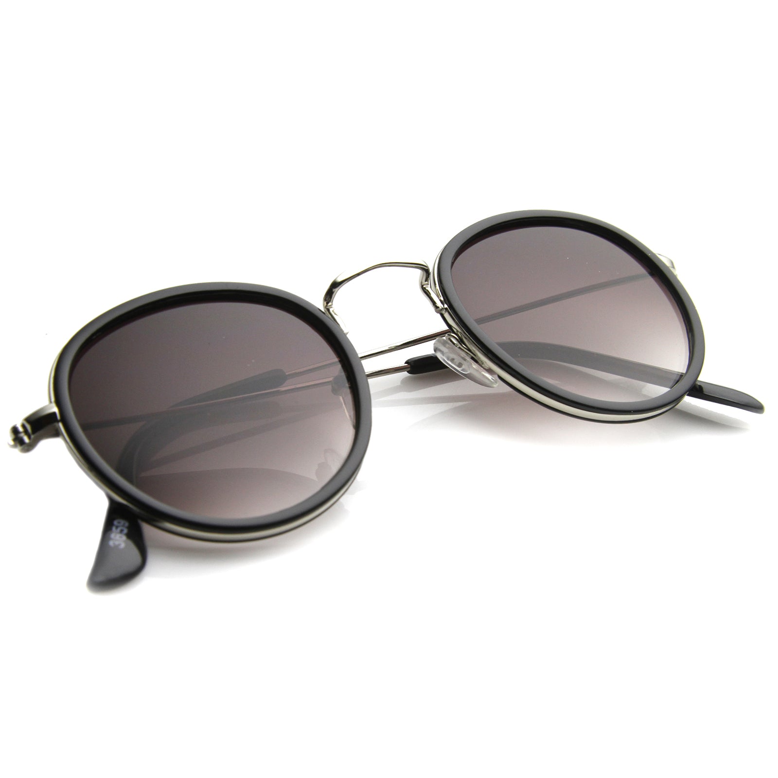 Shiny Black-Silver / Lavender