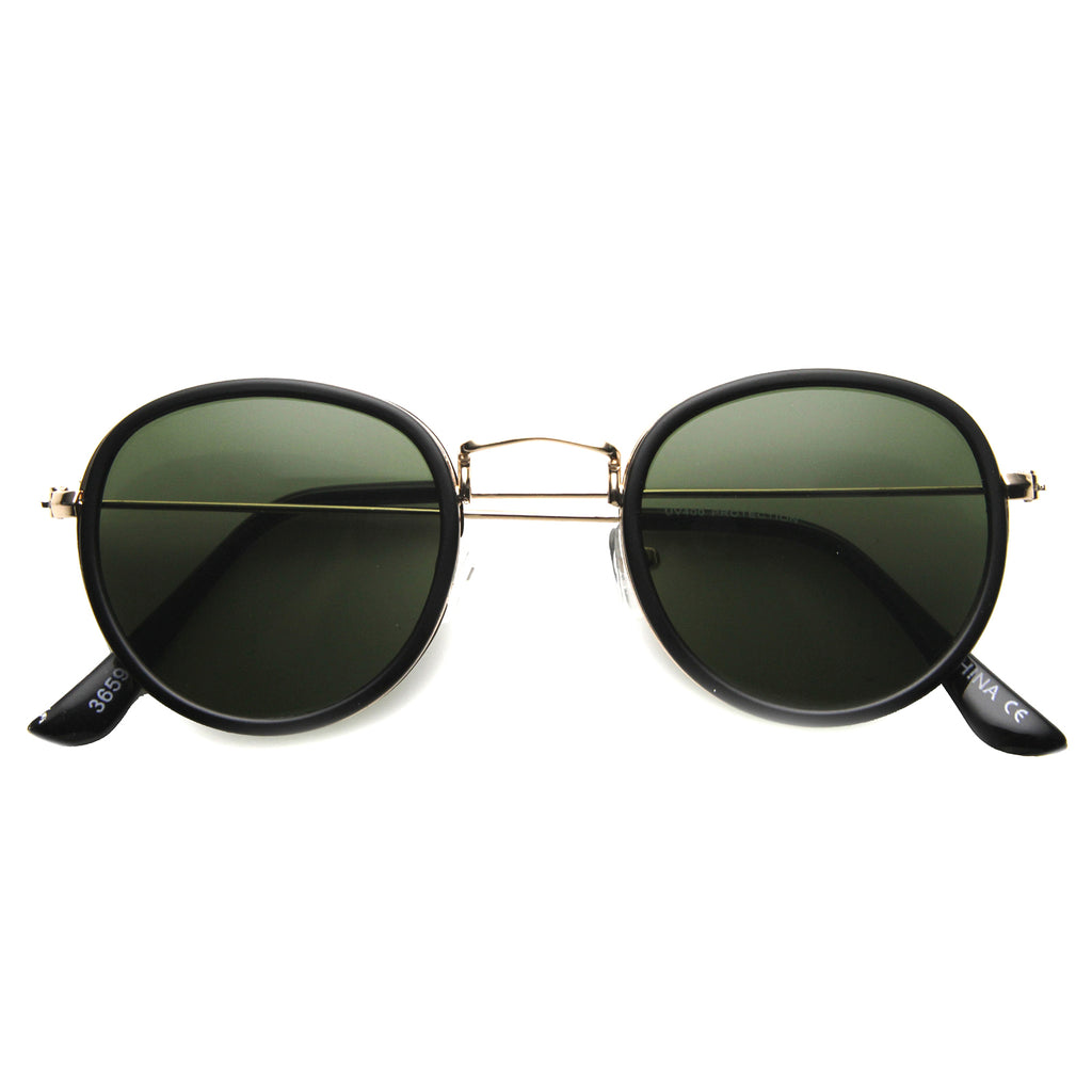 Matte Black-Gold / Green