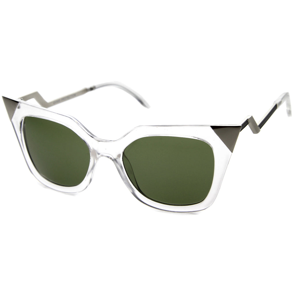 Clear-Silver / Green