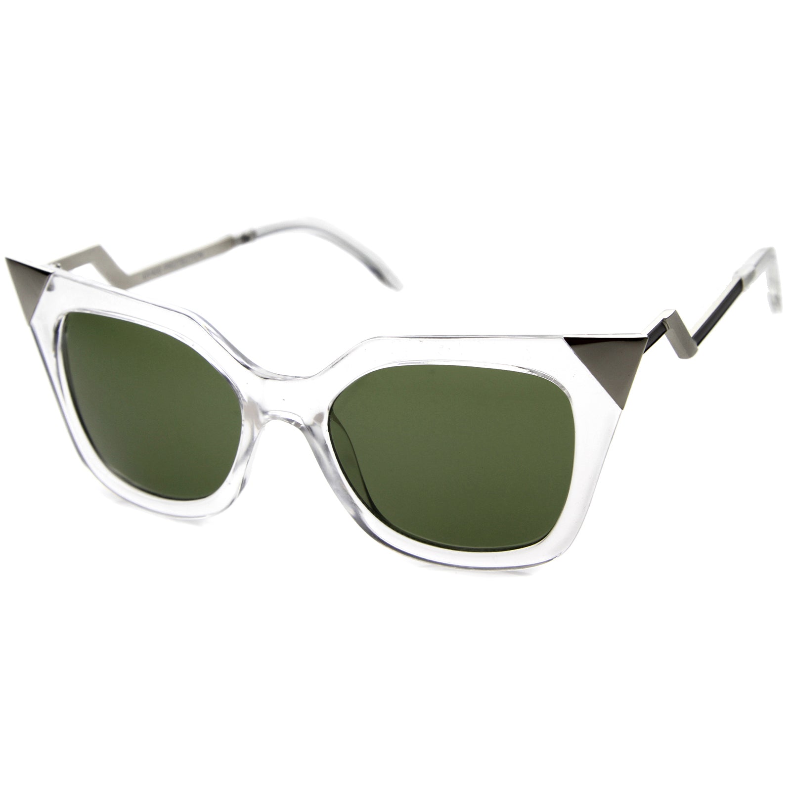 Clear-Silver / Green