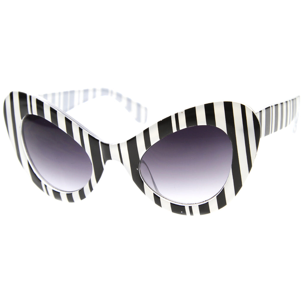 Black-White Stripes / Lavender
