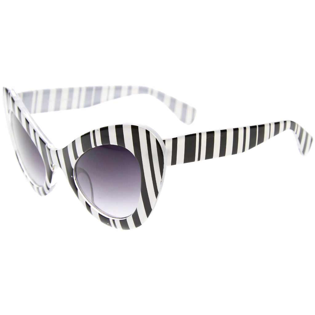 Black-White Stripes / Lavender