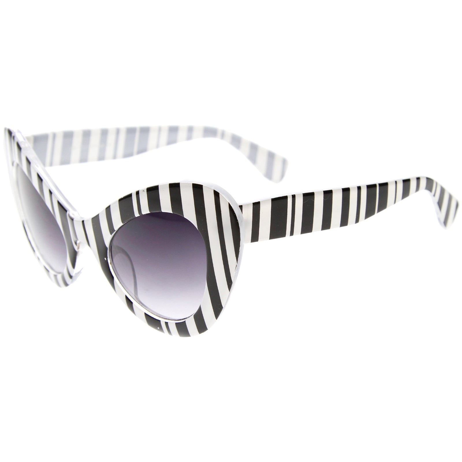 Black-White Stripes / Lavender