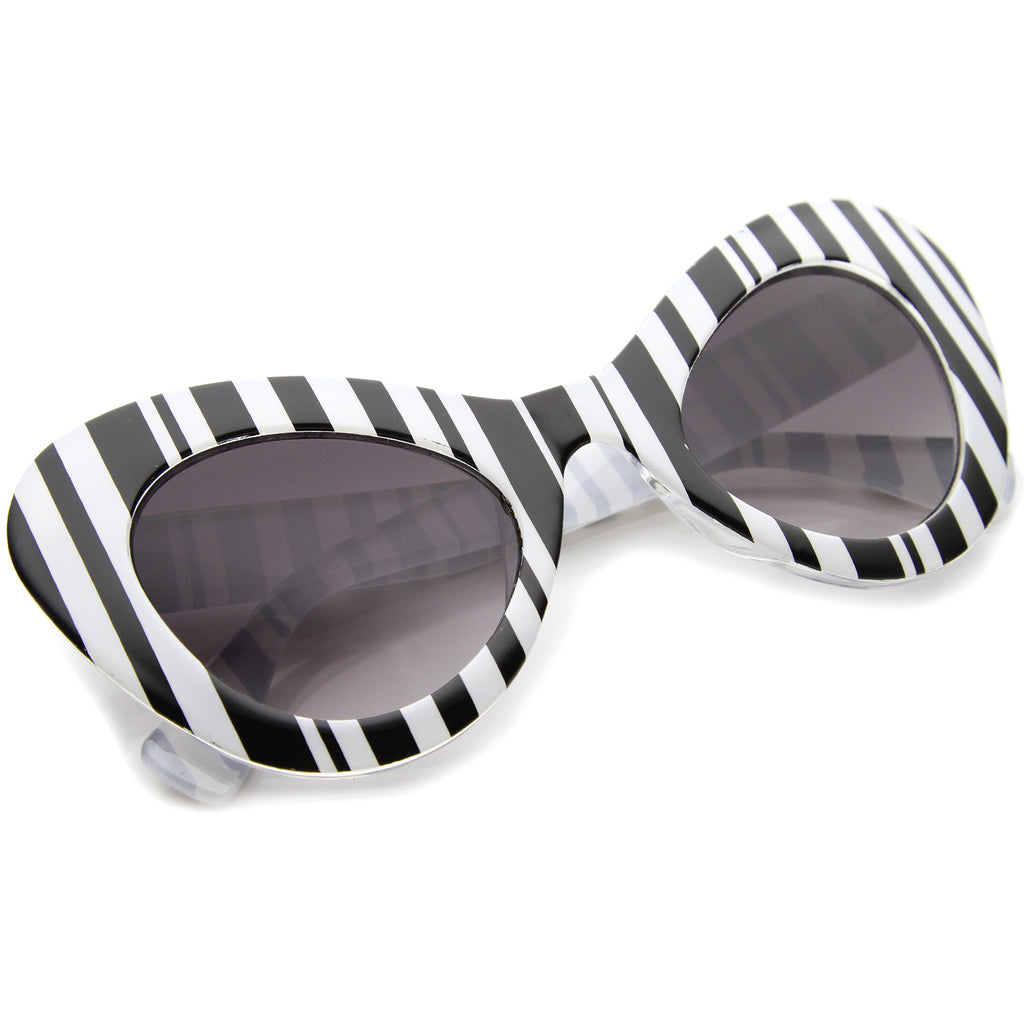 Black-White Stripes / Lavender
