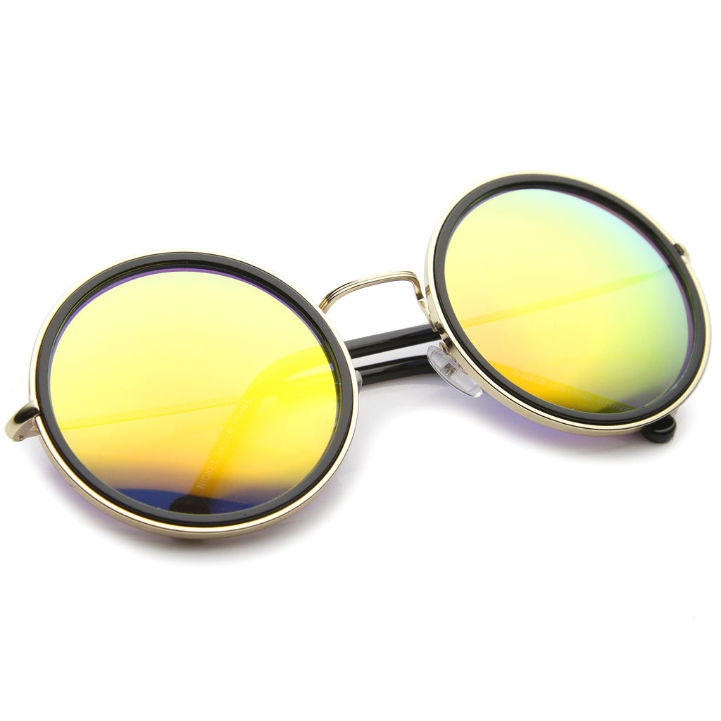 Gold-Black / Orange Mirror