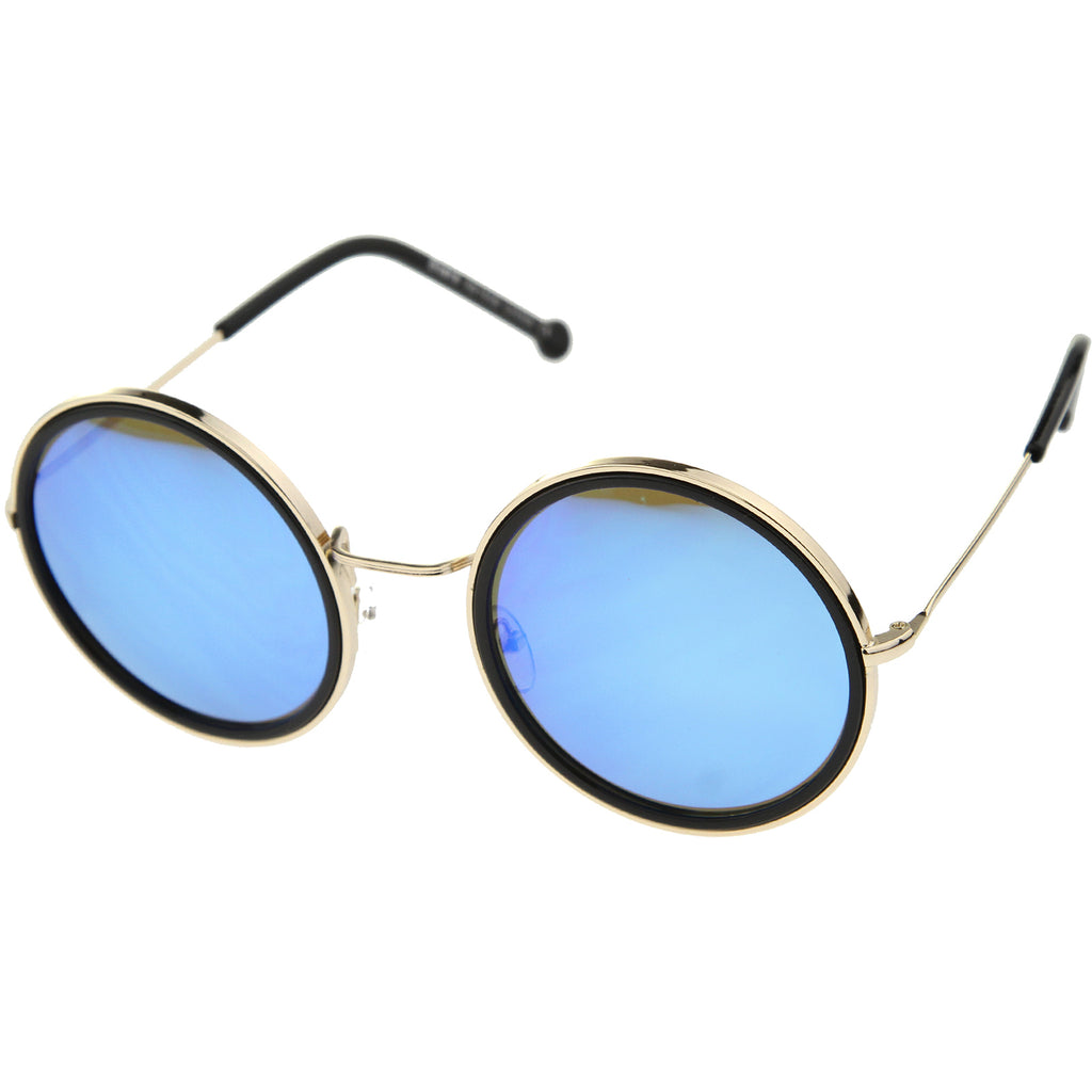 Gold-Black / Blue Mirror
