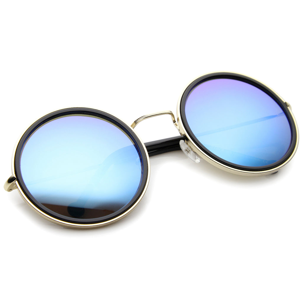 Gold-Black / Blue Mirror