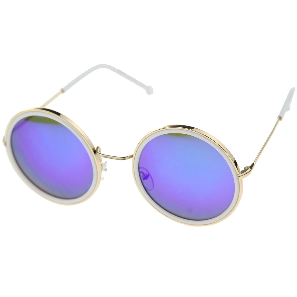 Gold-White / Violet Mirror