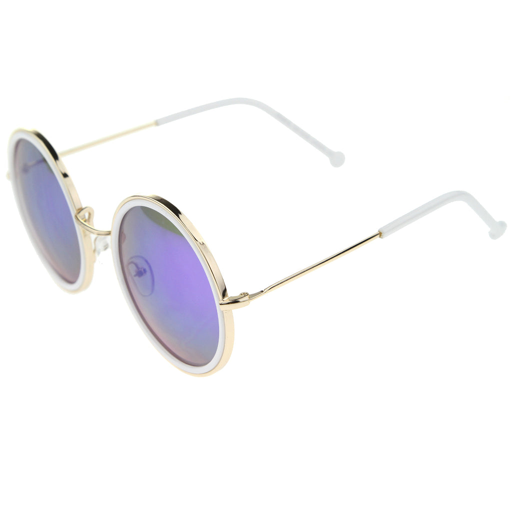 Gold-White / Violet Mirror