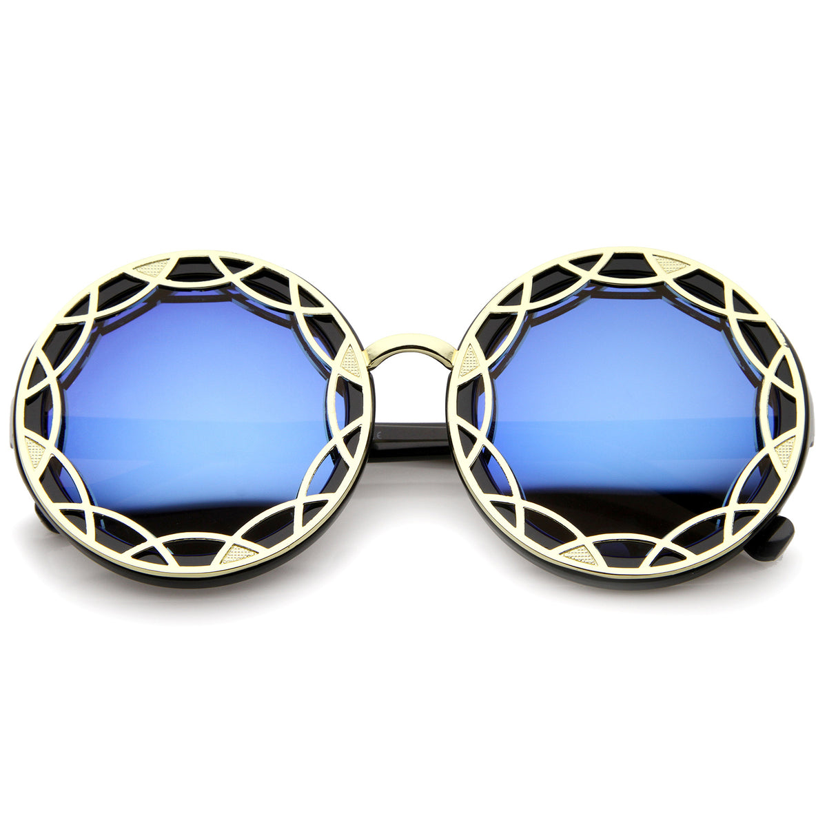 Black-Gold / Blue Mirror