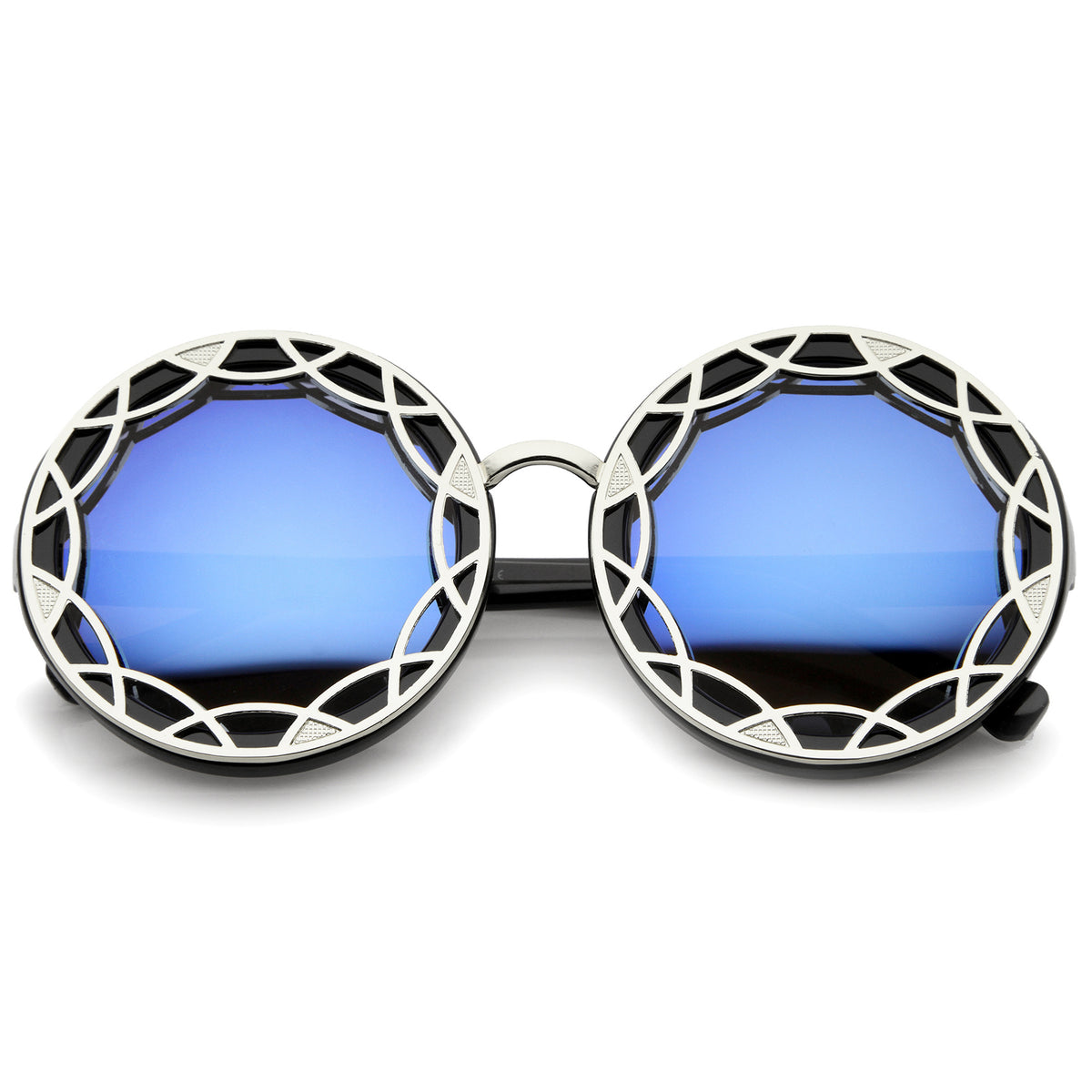 Black-Silver / Blue Mirror