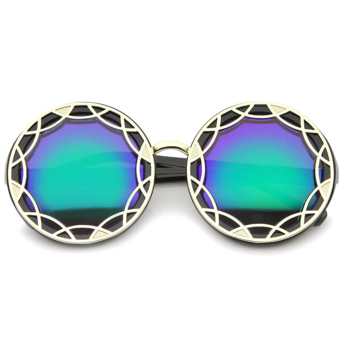 Black-Gold / Green Mirror