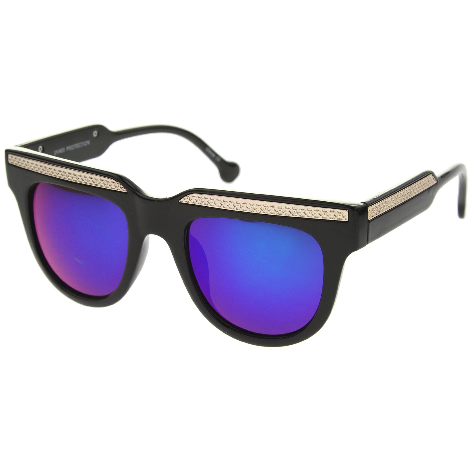 Black-Gold / Blue Mirror