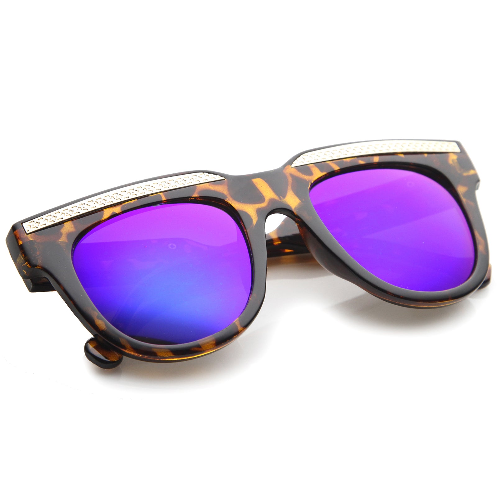 Tortoise-Gold / Blue Mirror
