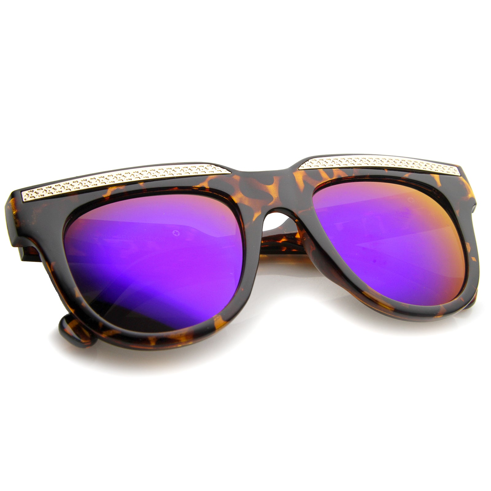 Tortoise-Gold / Purple Mirror
