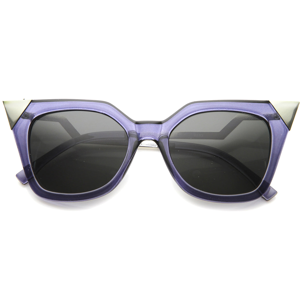 Womens Translucent Lightning Stepped Zigzag Temple Pointed  display picture 1