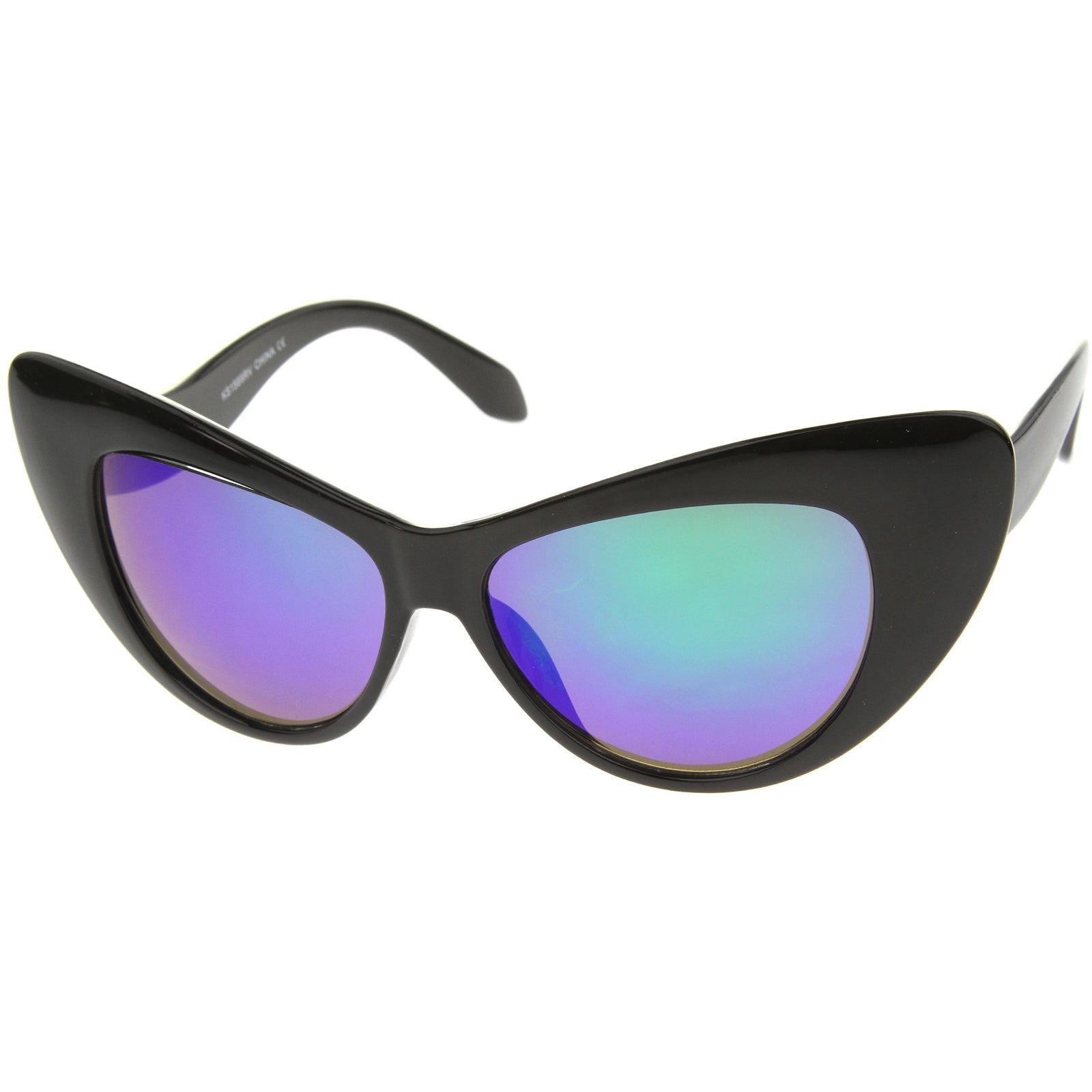 Black / Green Blue Mirror