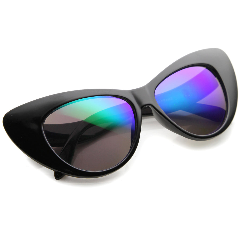 Black / Green Blue Mirror