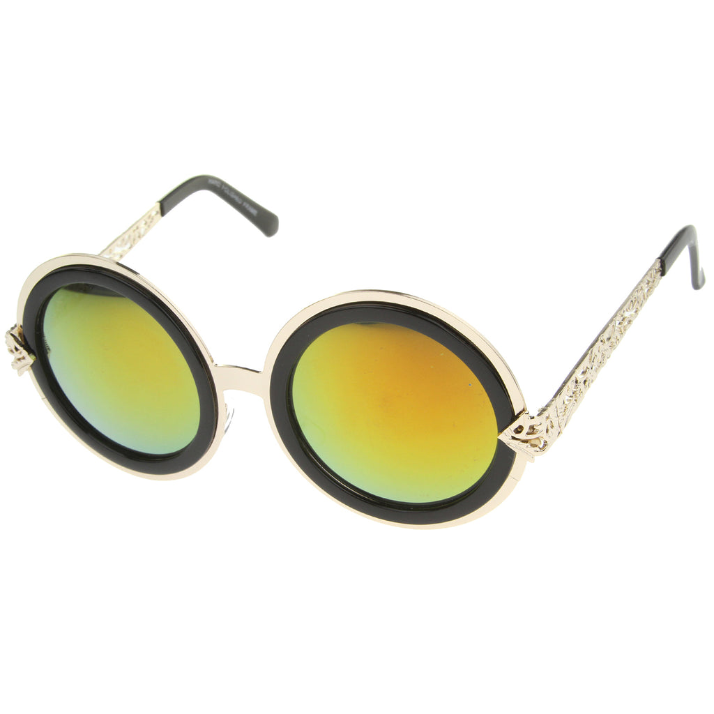 Gold-Black / Orange Mirror