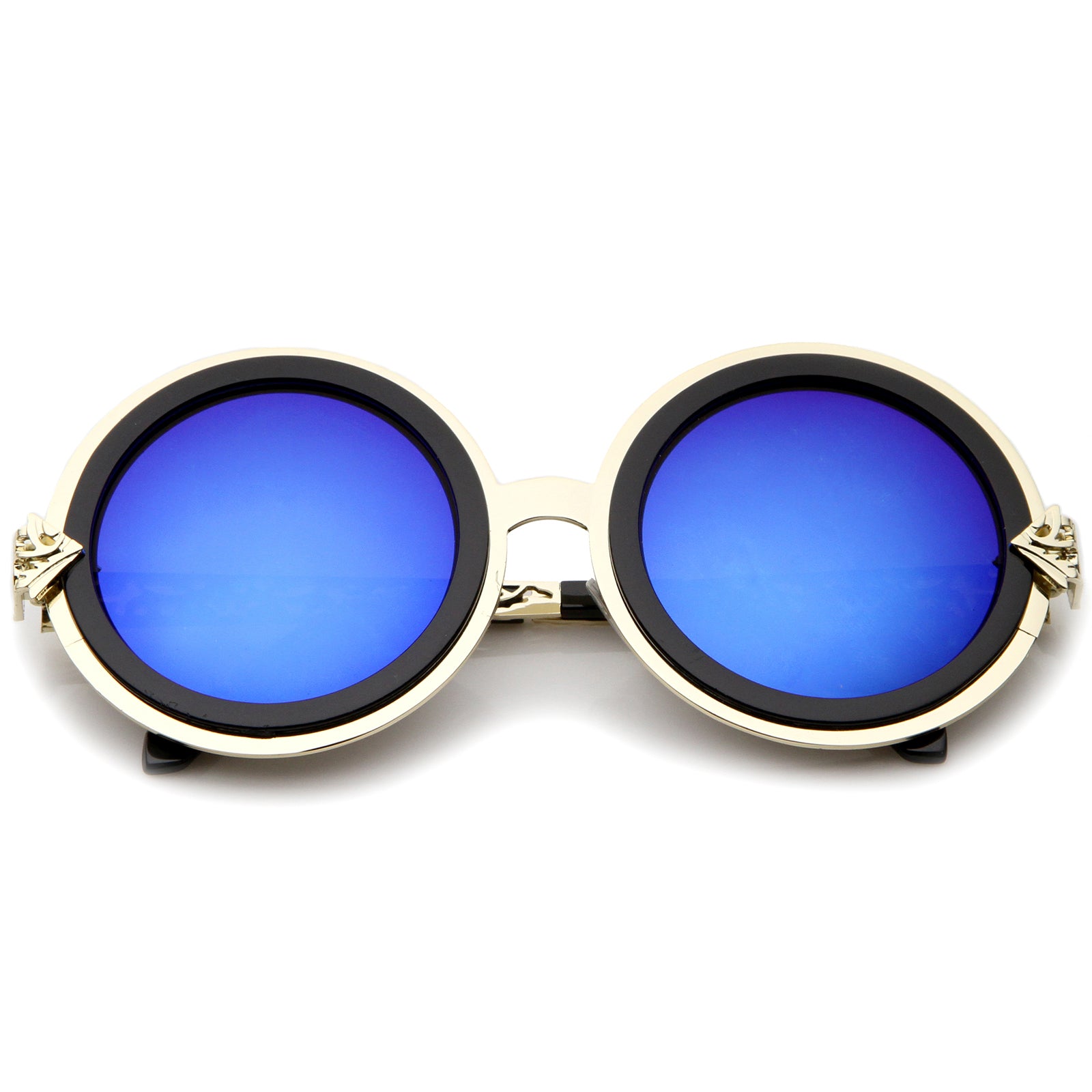 Gold-Black / Blue Mirror