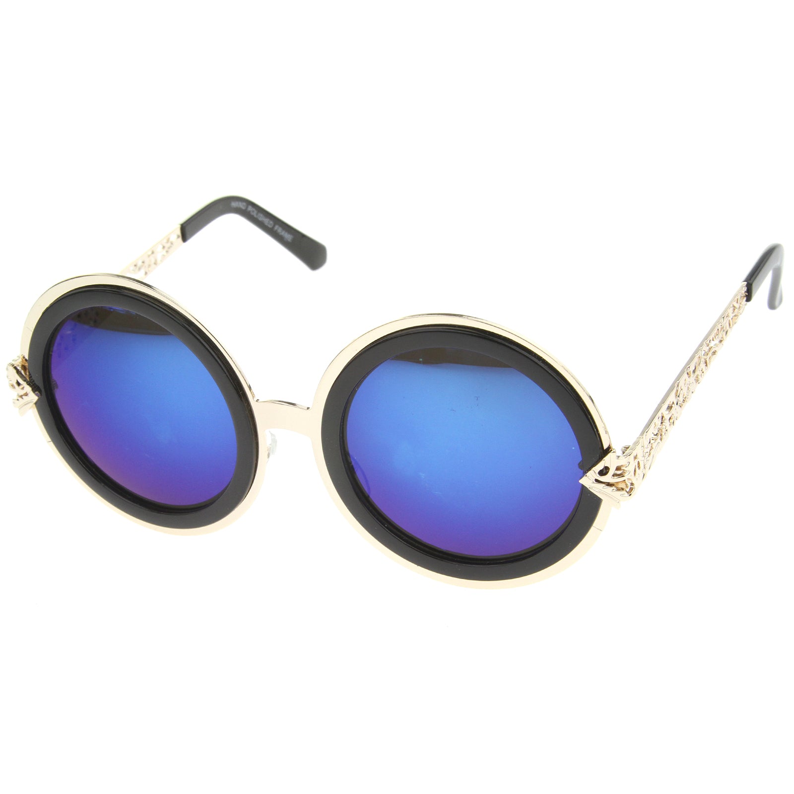 Gold-Black / Blue Mirror