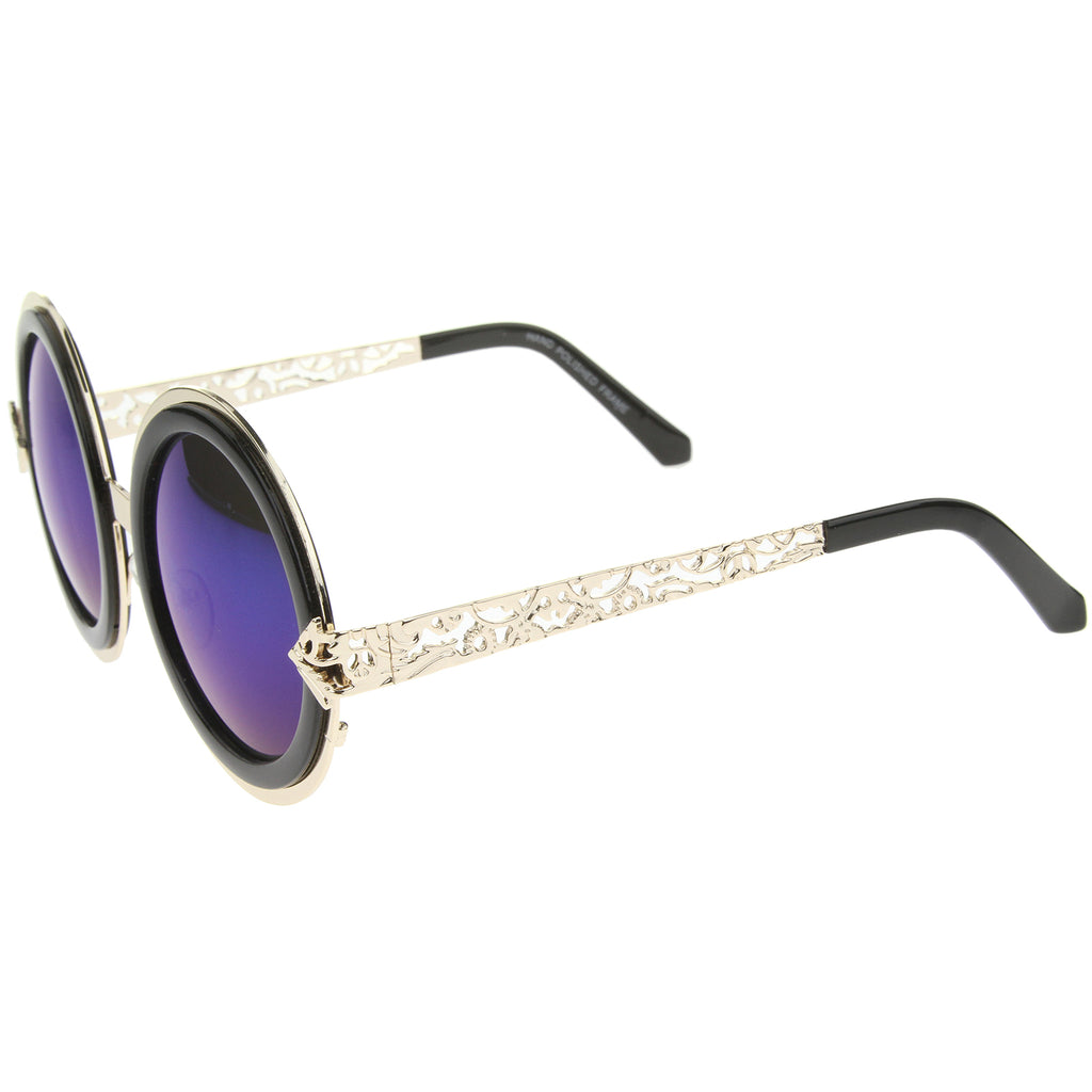 Gold-Black / Blue Mirror