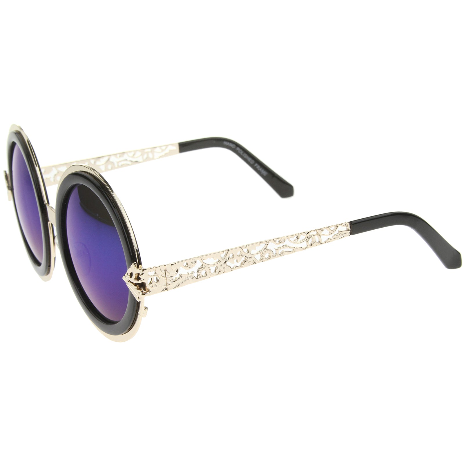 Gold-Black / Blue Mirror
